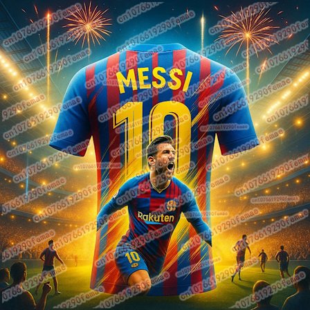 Fira GOAT:en! Messi Fan-tröja – HET REA Minneströja med unika tryck för utomhussporter och lojala supportrar