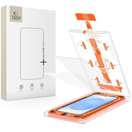 Tech-Protect Quick Set+ Härdat glas för Samsung Galaxy S25+ - Transparent