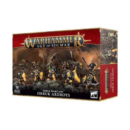 Figurine - Games Workshop - Ironjawz Orruk Ardboys - 10 figuriner - 98 dele - Fra 12 år