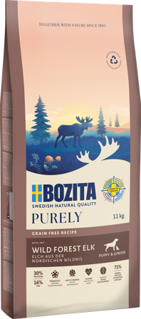 Bozita Hund - Purely Puppy & Junior Elk 11 kg - Hund - Hundefôr & hundemat - Tørrfôr for hund - ZOO.no