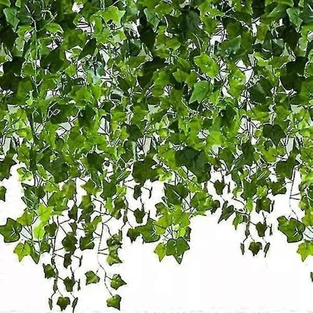 25 Meter Eføy Guirlande / Løv Guirlande - 2 m Lang Grønn