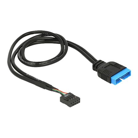 Cable USB 2.0 pin header F > USB 3.0 pin header M 45 cm