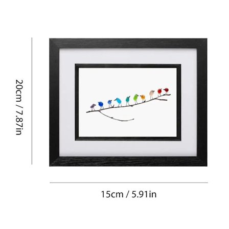 Sea Glass Rainbow Bird Ornament Glass Bird Figurine 10