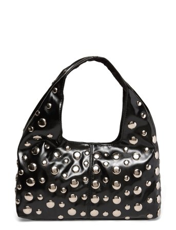 Gina Tricot Slouchy Small Studded Bag - Black - ONE SIZE