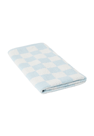 Åhléns Home Rutig handduk JERKA 50x70 cm Badrumstextilier Blå ONESIZE