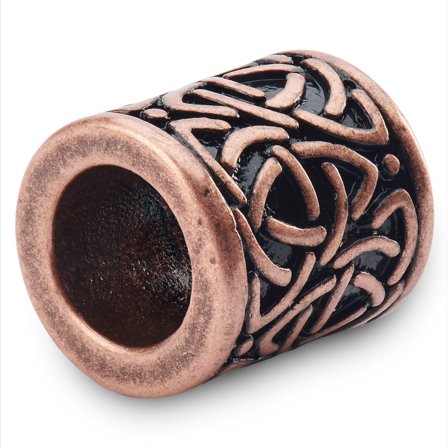 Bague de barbe couleur bronze à Motif Noeud Celtique pour hommes - Anneaux & perles de barbe