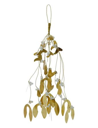 House Doctor Ornament, Hdmistletoe, Brass Finish Guld