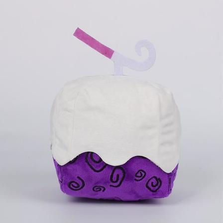 Blox Fruits Game Periferi Frugt Leopard Print Box Plys Legetøj Lilla Boks Dukke(15cm,Lilla svimmel boks 210g)