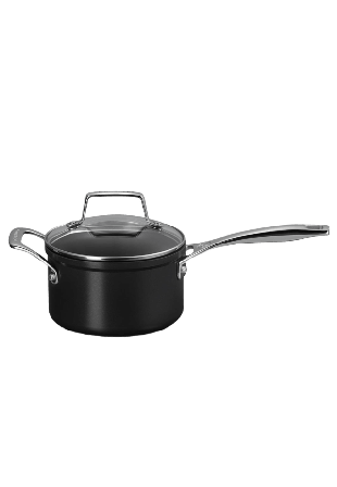 Le Creuset Kastrull M/ Ceramic Non-Stick Och Glaslock 16cm 1,9L Kastruller Svart