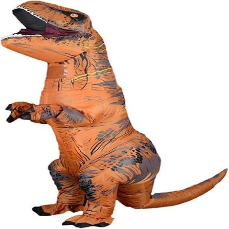 Højkvalitets Oppustelig T-Rex Dinosaur Kostume Halloween Udklædning til Voksne (Brun)