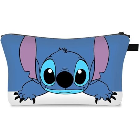 Lilo & Stitch Toilettaske Rejsetaske Sød Kosmetiktaske Pung Lynlås Penalhus Vandtæt Badeværelse Fitnesscenter Lufthavn Makeup Taske Organizer 