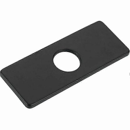 Dekselplate for blandebatteri, hull-deksel, baderom, kjøkkenvask, rustfritt stål. (Svart) 1 stk) g20242530714 LGL