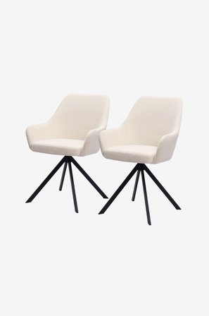 Homeroom Collection - Ralf 2-pack matstol - Beige - Stolar - Från Homeroom