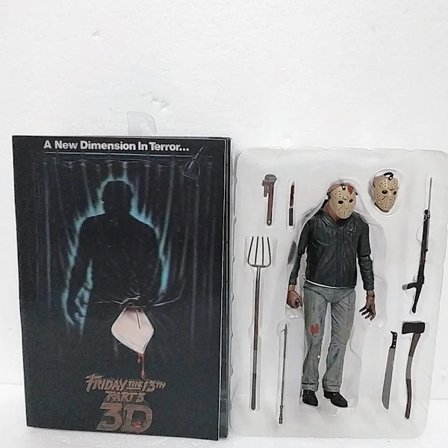 NECA Fredag den 13:e Figur Legetøj Freddy Jason Voorhees Blodig Actionfigur Jason Samlermodel Jul Halloween Gave
