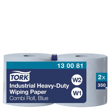 TORK Industritorkrulle Extra Kraftigt W1/2 blå 2/fp - Lyreco - Städ och hygien - Toalettpapper och torkpapper - Industritork