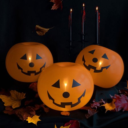 LED Ballonger Halloweengresskar 5-pakning