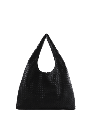 Carin Wester Stor flätad axelväska EMMA Handväskor Svart ONESIZE