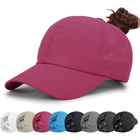 Baseballkasketter til kvinder, solhat med hestehale, golfkasketter til damer, krydsede justerbare hatte