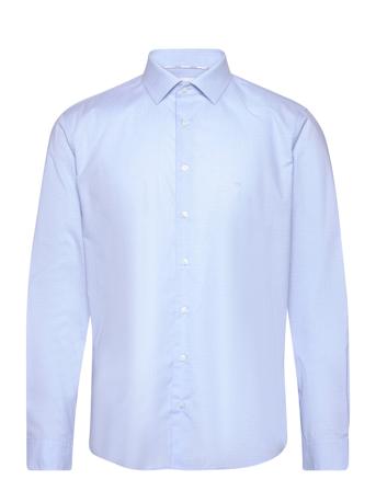 Check Easy Care Fitted Shirt Blue Calvin Klein
