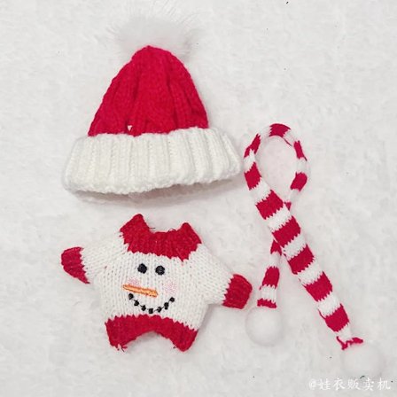 RU-2025 Ny MONSTER Juldräkt 17cm MONSTER Sittande Dräkt med Vintertröja, Hatt och Halsduk