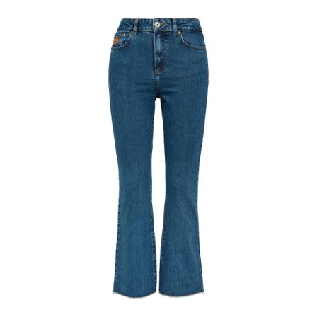 Maliparmi, Flared Jeans Blauw, Dames, Maat:W26