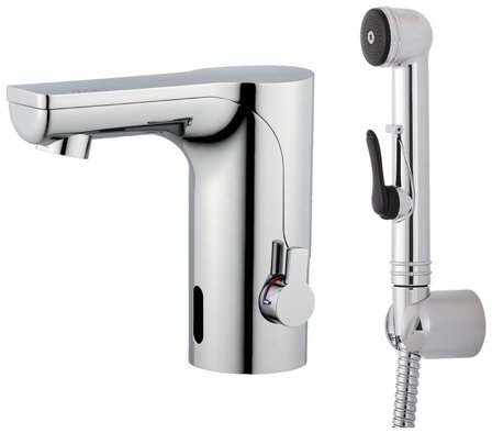 Mora 720084 Tvättställsblandare beröringsfri, temperaturvred, sidodusch, Badrum