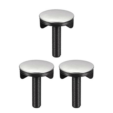 Vaskhulafdækninger Børstet Rustfrit Stål Vandhanehulafdækning Vask Vaskebassin Dekorativ Afdækning til Køkkenbordplade A