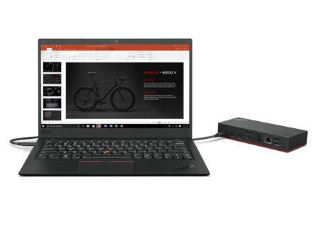 Lenovo ThinkPad Universal USB-C Dock - dokkingstasjon - USB-C - HDMI, 2 x DP - 1GbE