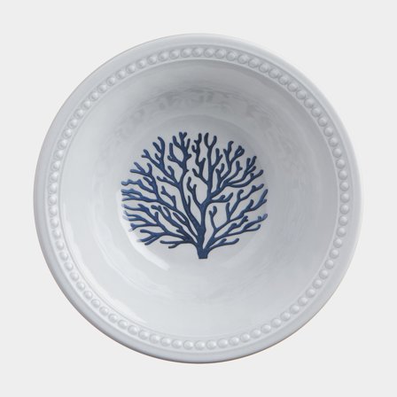 Schalen in melamine Marine Business Hamony Mare, wit/blauw, 13 cm, 6-pack