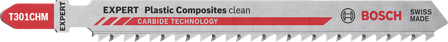 Bosch Expert T301CHM Plastic Composites Stikksagblad 3-pakk, Maskintilbehør & forbruk