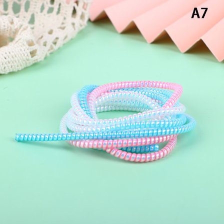 1,6 M värikaapeli yhteenliittyvä köysi kierre kaapelin suojan lataus