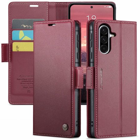 CaseMe Samsung Galaxy A56 smooth etui - Rød