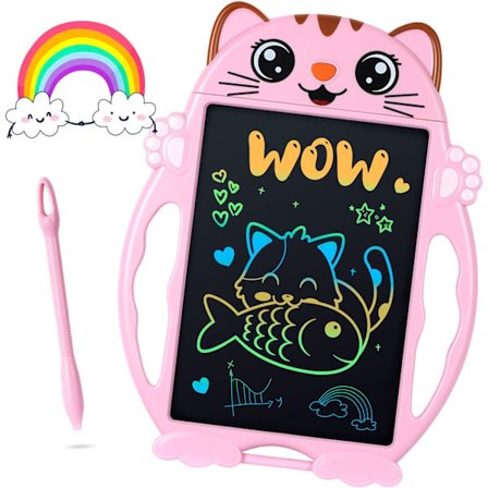 Gaver til jenter/gutter/barn leker - Læring utdanning jenteleker egnet for 3-6 år og oppover - LCD skrivetegningstablett barns graffiti