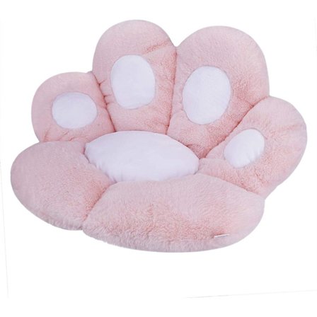 Vändbar fåtölj sittdyna mysig tassformad stolsdyna plysch komfort sittdyna