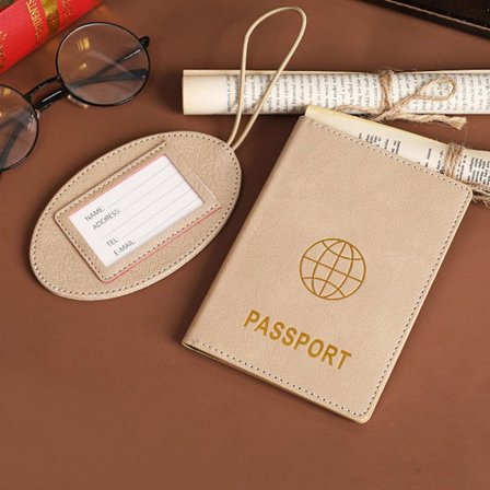 Pass Cover ID Kredittkortholder BEIGE