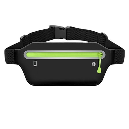 Ohut juoksuvyö, erittäin kevyt pomppimaton vyötärötasku kuntoiluvyö urheilu vyötärölaukku treeni vyölaukku Apple iPhone Samsungille juoksussa Gy