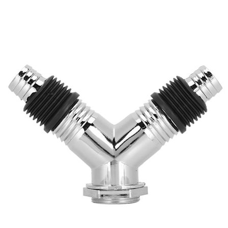 Dubbelfunktions Y-röranslutning Golvavlopp T-koppling Adapter Avloppstätningsverktyg för Tvättmaskin (Y-röranslutning )