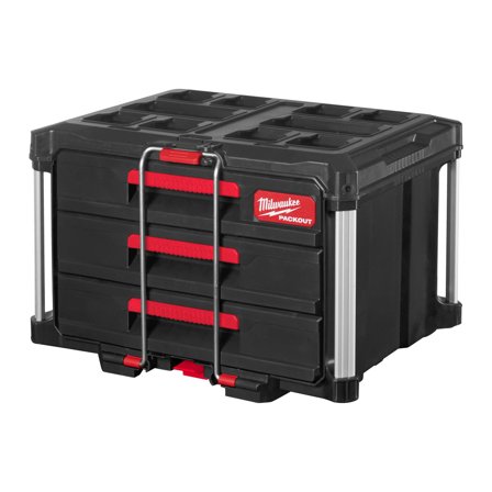Milwaukee 4932472130 Packout Oppbevaringsboks tre bokser, Garasjeinnredning & oppbevaring