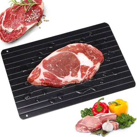 Sulatuslevy pakasteiden nopeaan ja turvalliseen sulattamiseen, ihanteellinen lihalle, kalalle ja vihanneksille, ympäristöystävällinen keittiötarvike