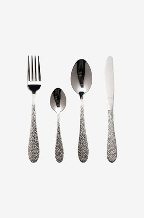 Vargen & Thor - Ruokailuvälinesarja Frost 16 osat - Hopea - Aterimet - - Homeroom