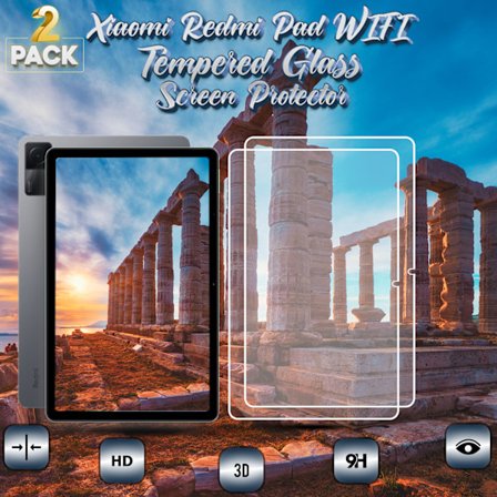 2-Pack Xiaomi Redmi Pad (WiFi) - Härdat Glas 9H - Super Kvalitet Skärmskydd