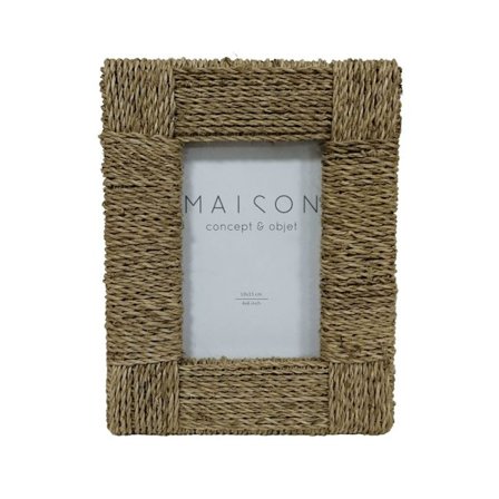 Søgræs fotoramme 23x18cm – Naturlig glasfinish