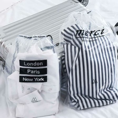 5-pak Opbevaringspose til Rejser Skotaske Opbevaring til Sko—pa