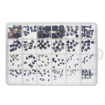 250 kpl 25 arvoa painonappikytkin Momentary Tact Switch