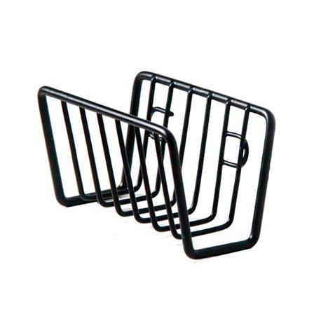 Sort spraybelagt robust holdbar skrivebordsorganisator i jern, kompakt premium metalopbevaringsstativ til kontorartikler, papirvarer og småt tilbehør