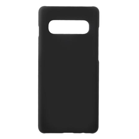 Gummibelagt hårdt plastik telefoncover til Samsung Galaxy S10 Plus - Black