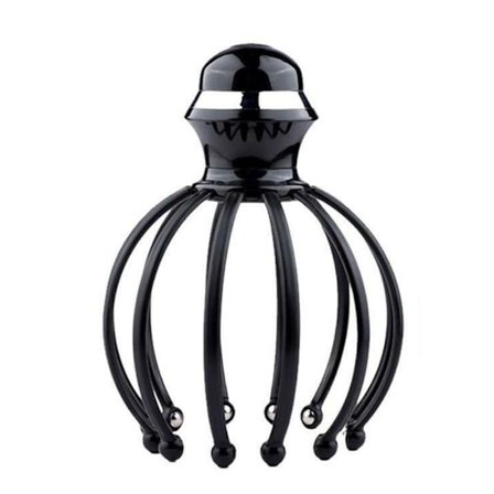 Huvud Nacke Kroppsmassage Bläckfisk Massage SVART