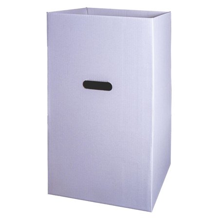 Papperskorg Wellpapp 380x350x740mm vit - Lyreco - Emballage och lagerutrustning - Lådor och well - Welllådor 1-lag - 370-500 mm