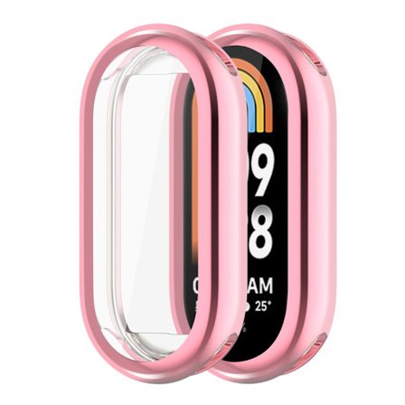 Heltäckande TPU Skal Xiaomi Smart Band 8 Rosa