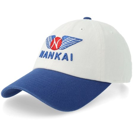American Needle - White unconstructed Caps - Nankai Hawks Ballpark White/Royal Dad Cap @ Hatstore